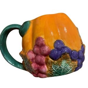 Vintage Cracker Barrel Pumpkin Mug 1998